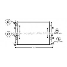 VNA2289 AVA QUALITY COOLING Радіатор охолодження двигуна