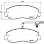 P 68 062 BREMBO Комплект гальмівних колодок дисковий гальм