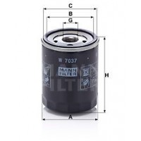 W 7037 MANN-FILTER Масляний фільтр