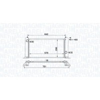350213194500 MAGNETI MARELLI Радіатор охолодження двигуна