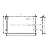 FD2382 AVA QUALITY COOLING Радіатор охолодження двигуна