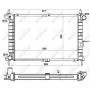 52142 NRF Радіатор охолодження двигуна