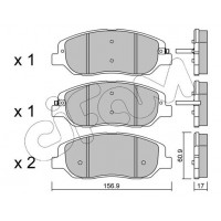 822-1031-0 CIFAM Комплект гальмівних колодок дисковий гальм