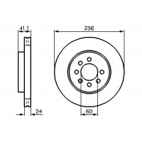 0 986 478 286 BOSCH Гальмівний диск