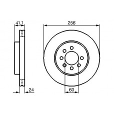 0 986 478 286 BOSCH Гальмівний диск