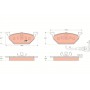 GDB1386 TRW Комплект гальмівних колодок дисковий гальм