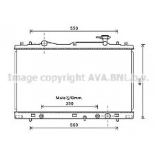 SZ2126 AVA QUALITY COOLING Радіатор охолодження двигуна