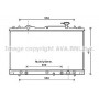 SZ2126 AVA QUALITY COOLING Радіатор охолодження двигуна