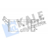 347370 KALE OTO RADYATÖR Теплообмінник обігрів салону