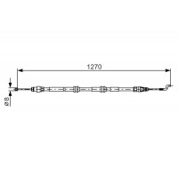 1 987 482 014 BOSCH Тросик, cтояночный тормоз