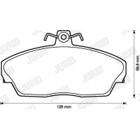 573203J JURID Комплект гальмівних колодок дисковий гальм