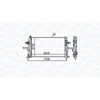 350213159300 MAGNETI MARELLI Радіатор охолодження двигуна