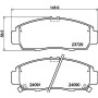 8DB 355 009-771 HELLA PAGID Комплект гальмівних колодок дисковий гальм