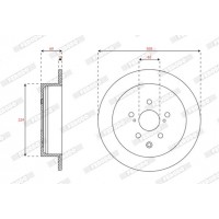 DDF2519C FERODO Гальмівний диск