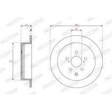 DDF2519C FERODO Гальмівний диск