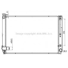 TO2791 AVA QUALITY COOLING Радіатор охолодження двигуна