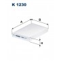 Фільтр повітря у внутрішньому просторі FILTRON K 1230