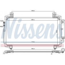 940936 NISSENS Конденсатор кондиціонера