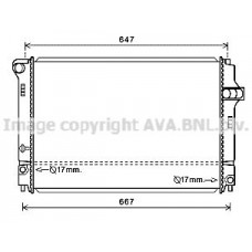 TO2700 AVA QUALITY COOLING Радіатор охолодження двигуна