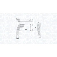 350218467000 MAGNETI MARELLI Теплообмінник обігрів салону