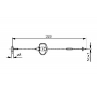 1 987 477 929 BOSCH Тросик, cтояночный тормоз