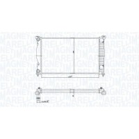 350213168200 MAGNETI MARELLI Радіатор охолодження двигуна