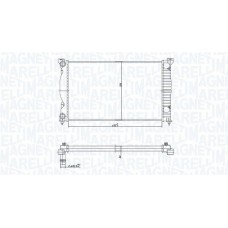 350213168200 MAGNETI MARELLI Радіатор охолодження двигуна
