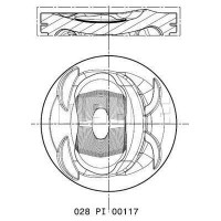 028 PI 00117 002 MAHLE Поршень