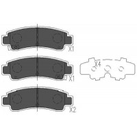 KBP-6546 KAVO PARTS КомплеК т гальмівних колодок, дискове гальмо