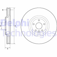 BG9167C DELPHI Гальмівний диск