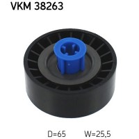VKM 38263 SKF Паразитный / ведущий ролик, Поліклиновий ремінь