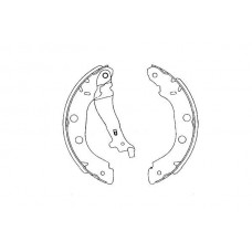KBS-7419 KAVO PARTS Комплект гальмівних колодок
