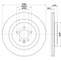8DD 355 126-641 HELLA PAGID Гальмівний диск