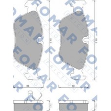 FO 457481 FOMAR Friction Комплект гальмівних колодок дисковий гальм FO 457481 FOMAR Friction Комплект гальмівних колодок дисковий гальм