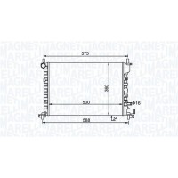 350213193300 MAGNETI MARELLI Радіатор охолодження двигуна