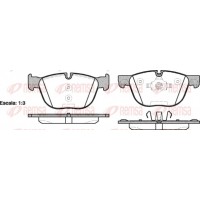 1297.00 REMSA Комплект гальмівних колодок дисковий гальм