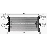 CN2320 AVA QUALITY COOLING Радіатор охолодження двигуна