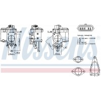 98272 NISSENS Клапан повернення ОГ