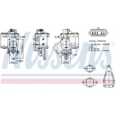 98272 NISSENS Клапан повернення ОГ