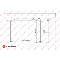 1609634480 EUROREPAR Конденсатор кондиціонера