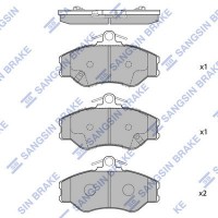 SP1072 Hi-Q Комплект гальмівних колодок дисковий гальм