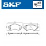 VKBP 80116 SKF Комплект гальмівних колодок дисковий гальм