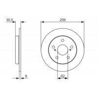 0 986 479 765 BOSCH Гальмівний диск