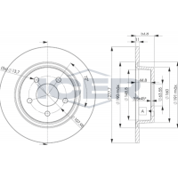 78BD7989-2 ICER Гальмівний диск