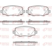 1578.02 REMSA Комплект гальмівних колодок дисковий гальм