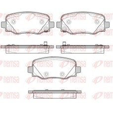 1578.02 REMSA Комплект гальмівних колодок дисковий гальм