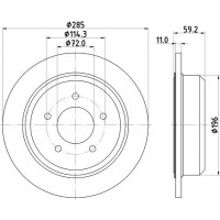 8DD 355 114-801 HELLA Гальмівний диск