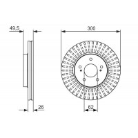 0 986 479 787 BOSCH Гальмівний диск