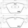 8DB 355 013-931 HELLA PAGID Комплект гальмівних колодок дисковий гальм