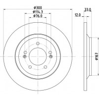 8DD 355 131-381 HELLA PAGID Гальмівний диск